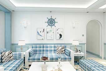 西宁地中海风格-客厅