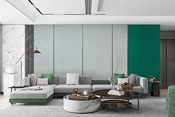 西宁轻奢风格-客厅