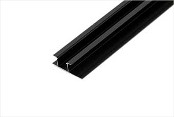 西宁航空纤维墙咔铝合金带灯中条（哑黑氧化）