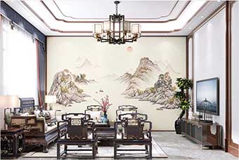 西宁森佰汇航空纤维墙咔（巴山蜀水）