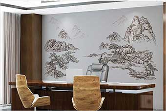 西宁森佰汇航空纤维墙咔（山水之间）