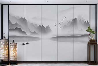 西宁森佰汇航空纤维（山水画系列）